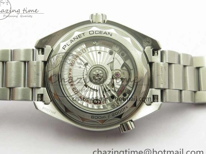 0116 Planet Ocean 39.5mm Black Ceramic Bezel SS VSF 1:1 Best Edition Black Dial on SS Bracelet A Stretchable 7890